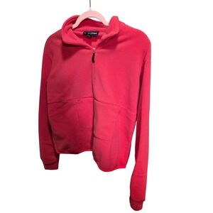 Ralph Lauren Polo Golf Pink Fleece Quarter Zip Pullover RL Sport Medium